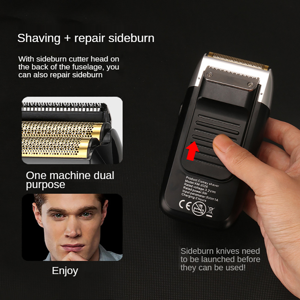Kemei KM-2026 en gros professionnel rechargeable tondeuse électrique tondeuse barbe rasoir