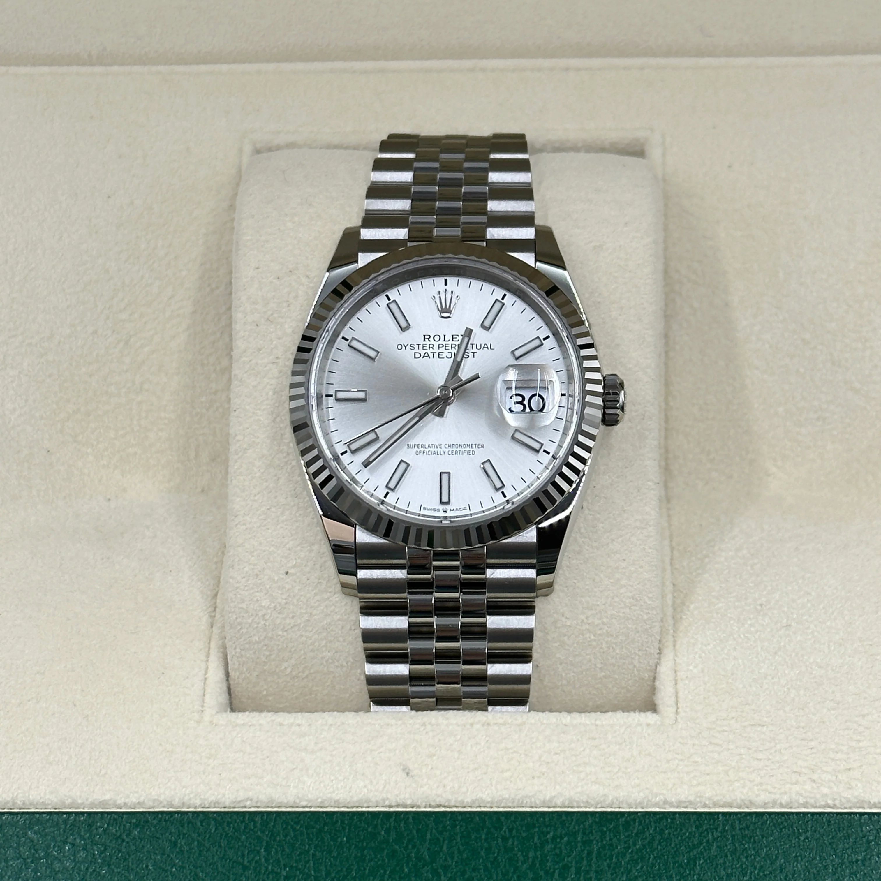 Rolex Datejust Silver Index Jubilee