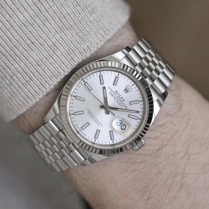 Rolex Datejust Silver Index Jubilee