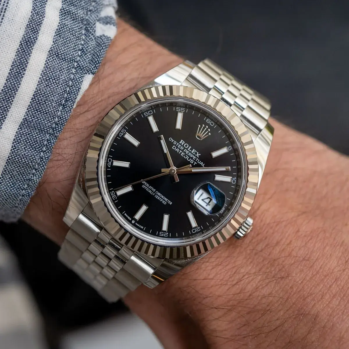 Rolex Datejust-black-jubilee